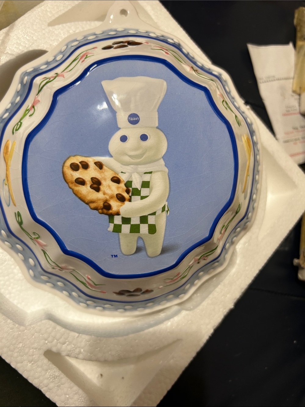 Danbury Mint Blue Doughboy Ceramic Serving Platter